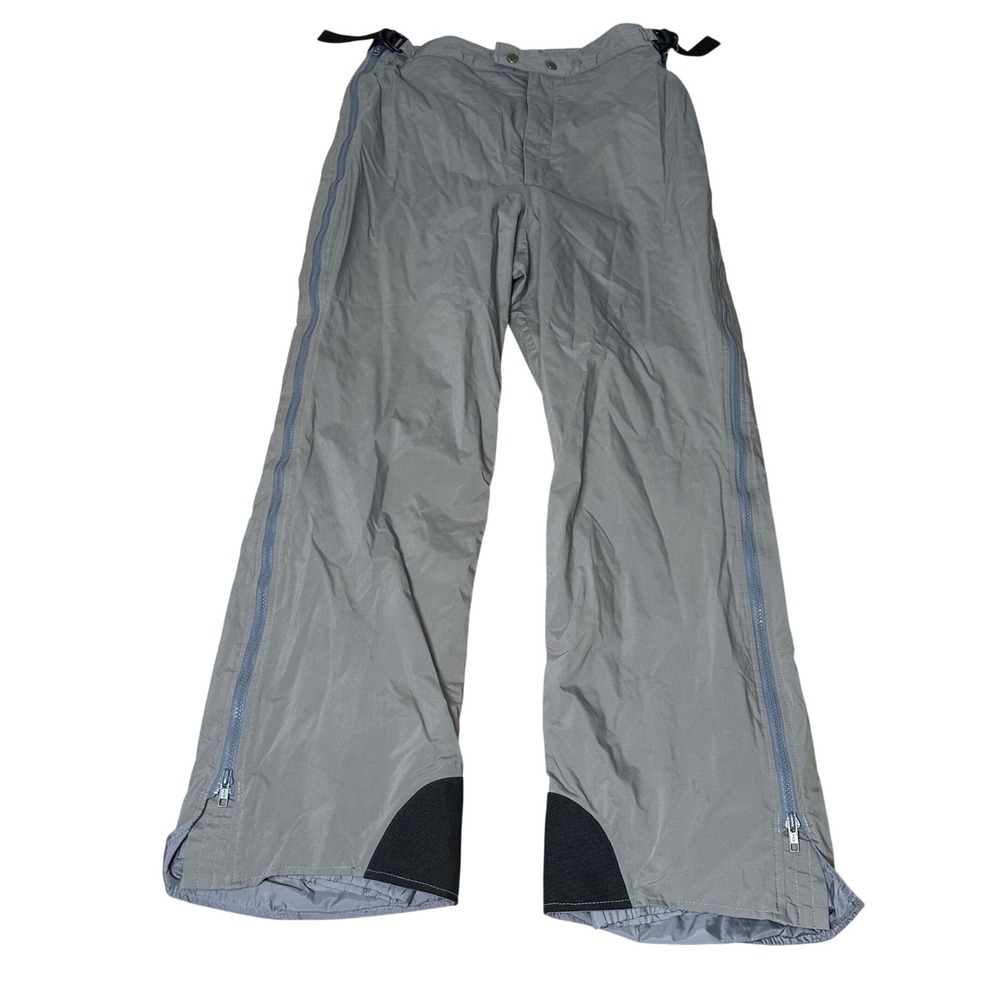 Columbia Womens Gray Gore-Tex Full Side Zip Snow Ski Pants Large Vintage